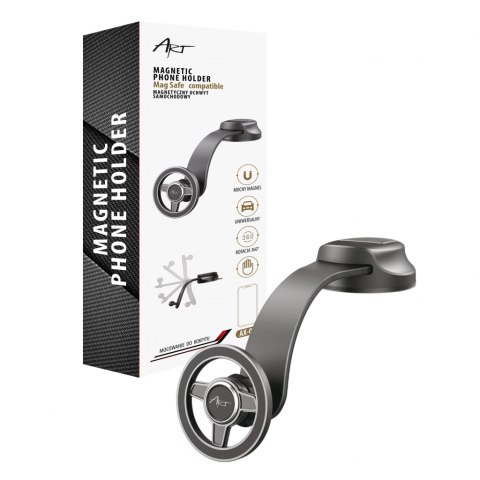 Uchwyt samochodowy magnetyczny ART AX-09 przyssawka PHONE/MP4/GPS komp.z MagSafe