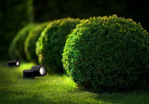 Lampa Ogrodowa TUBINGS M Czarny 1xGU10 IP54 29cm