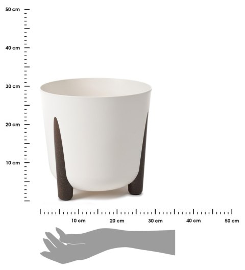 Donica Moss biała 30xh28 cm