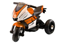 Motorek Trójkołowy Dla Dzieci HT-5188 Światła LED MP3 Pomarańczowy