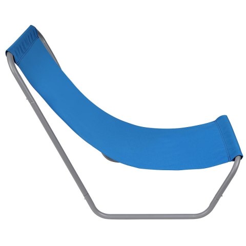 LEŻAK OGRODOWO PLAŻOWY SKŁADANY I TORBA NIEBIESKI ENERO CAMP