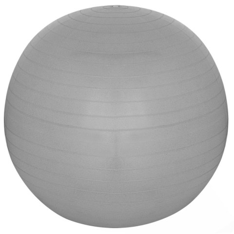 PIŁKA GIMNASTYCZNA DO ĆWICZEŃ FITNESS 75CM ANTIBURST SZARA