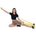 TAŚMA TRENINGOWA DO ĆWICZEŃ PILATES 2000x150x0,25MM 5-8KG ŻÓŁTA