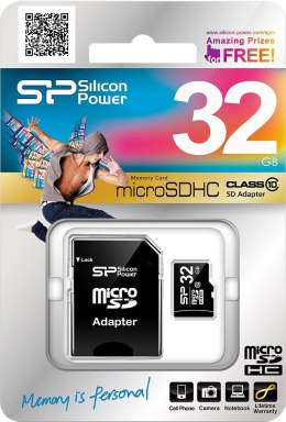 Karta pamięci SILICON POWER 32 GB Adapter SD