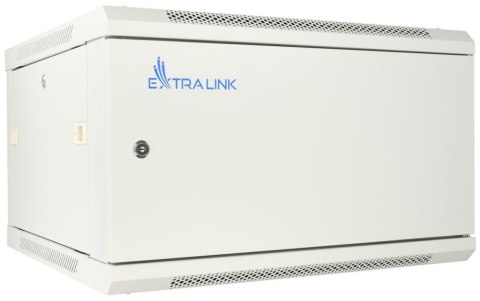 EXTRALINK 6U 600X450 ASP WALL-MOUNTED RACKMOUNT CABINET METAL DOOR GRAY