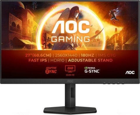 Monitor AOC Q27G4XF (27" /IPS /180Hz /2560 x 1440 /Czarny)