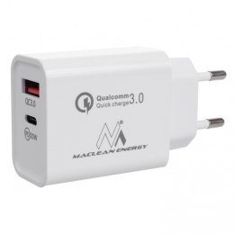 Ładowarka sieciowa MACLEAN MCE485W(1 x USB 3.1 Type-C\5 / 9 / 12V)