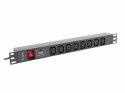 Listwa zasilająca LANBERG PDU-08I-0200-C20-BK