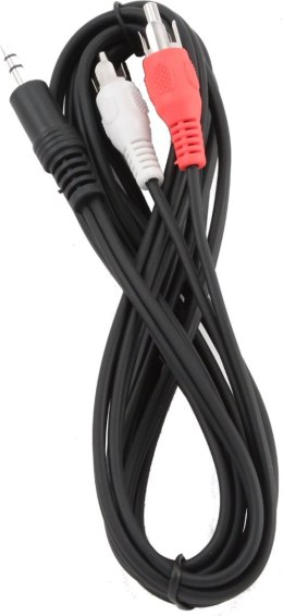 GEMBIRD Jack 3.5mm-2xRCA (wtyk-wtyk) 5 m 5m /s1x MiniJack 3.5 mm (wtyk) 2x RCA (Chinch)