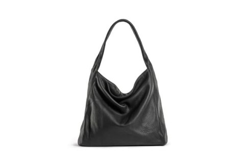 Hobo torebka damska skórzana EP18 czarna