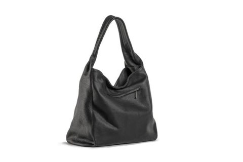 Hobo torebka damska skórzana EP18 czarna