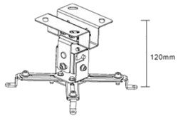 Uchwyt do projektora MACLEAN BRACKETS MC-582 (20 kg/120mm)