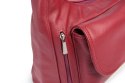 Bordowa skórzana torebka na ramię EP20
