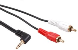 MACLEAN miniJack 3.5 mm - 2x RCA 3 m 3m /s1x MiniJack 3.5 mm (wtyk) 2x RCA (wtyk)