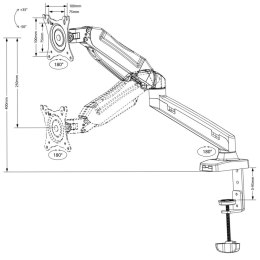 Uchwyt do TV MACLEAN MC-860 (nośność 8kg \13 - 27 cali)