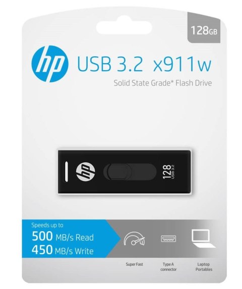 Pendrive HP HPFD911W-128 (128 GB /Czarny )