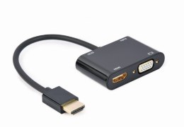 Adapter GEMBIRD A-HDMIM-HDMIFVGAF-01 HDMI - HDMI/VGA/Audio