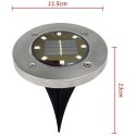LAMPA SOLARNA 8 LED SMD DO WBICIA W PODŁOŻE KPL.4SZT