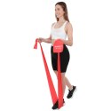 TAŚMA TRENINGOWA DO ĆWICZEŃ PILATES 2000x150x0,30MM 9-11KG CZERWONA