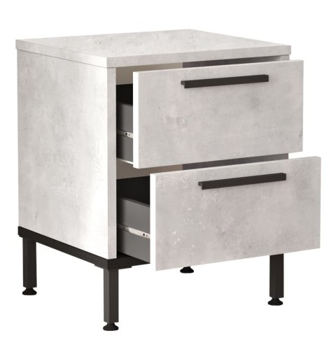 Loftowa szafka nocna LUVIO szara