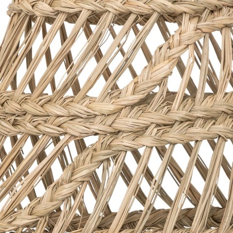 Pleciona lampa ze słomy Lahys