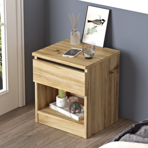 Stabilna szafka nocna LUVIO kolor dąb