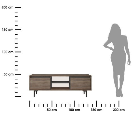 Szafka RTV ARISTO dąb rustykalny