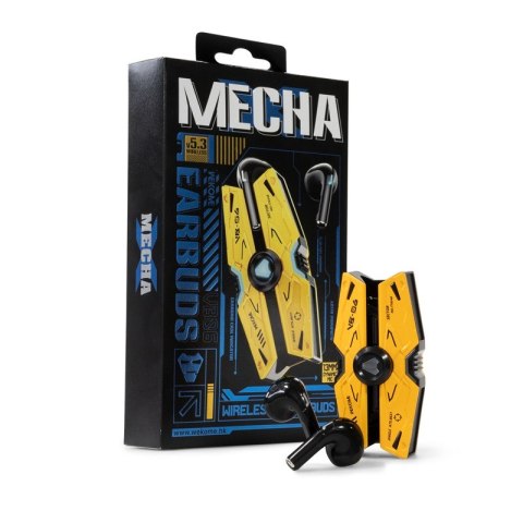 Słuchawki bezprzewodowe VB06 Mecha Series - Bluetooth V5.3 TWS z etui ładującym Żółte
