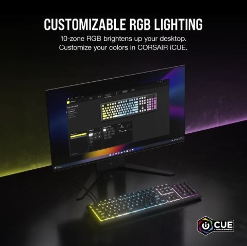 Klawiatura K55 Core RGB Czarna