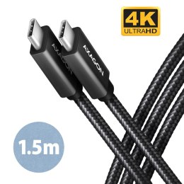 BUCM32-CM15AB Kabel USB-C - USB-C 3.2 Gen 2, 1.5m, PD 100W, 5A, 4K HD, ALU, oplot, czarny