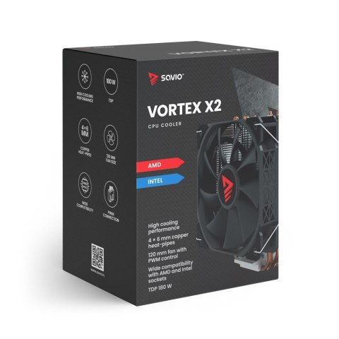 Chłodzenie procesora CPU Vortex X2