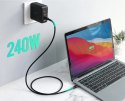 CB-SCC241 kabel USB-C - USB-C 1m 240W PD 5A 20V silikonowy czarny