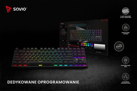 Klawiatura mechaniczna RGB Tempest X2 Outemu Blue