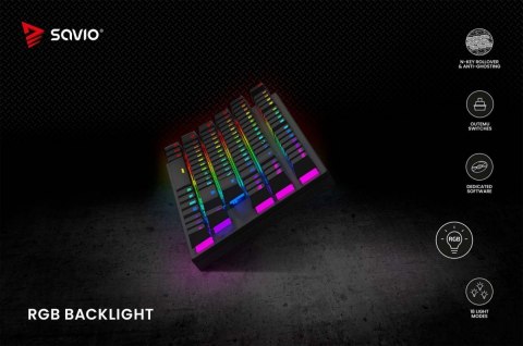 Klawiatura mechaniczna RGB Tempest X2 Outemu Red