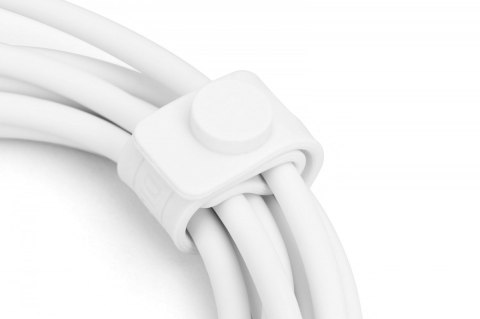 Kabel połączeniowy silikonowy USB-C - USB-C, USB 2.0 60W, 0,5m Biały