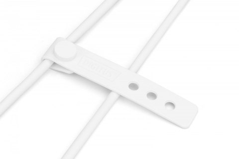 Kabel połączeniowy silikonowy USB-A - Lightning, USB 2.0 12W, certyfikat MFI, 0,5m Biały