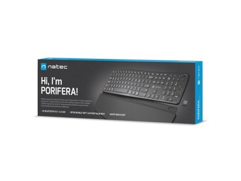 Klawiatura Porifera US bezprzewodowa Bluetooth + 2.4GHZ