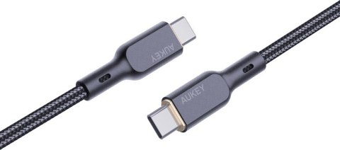 CB-KCC101 kabel USB-C - USB-C 1m 100W PD 5A 20V kevlar + nylonowy oplot