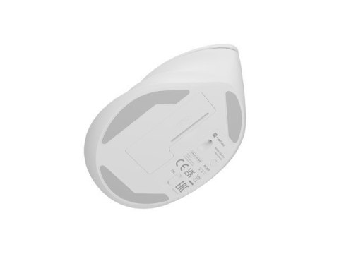 Mysz bezprzewodowa wertykalna Crake 2 BT 5.2 + 2.4GHz biała