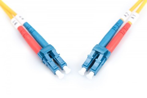 Patchcord FO Singlemode 09/125 OS2 LC-LC duplex 5m Żółty