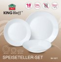 ZASTAWA STOŁOWA SERWIS KOMPLET TALERZY 18 ELE. NA 6 OSÓB KINGHOFF KH-1877