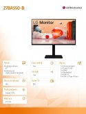 Monitor 27BA550-B 27 cali IPS Full HD 100Hz