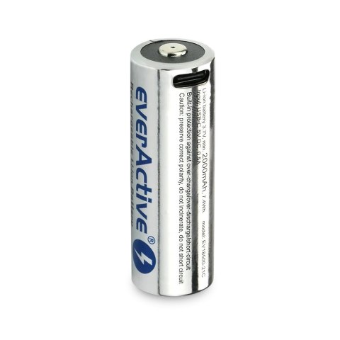 Akumulator 18500 3,7V Li-ion 2100 mAh USB-C