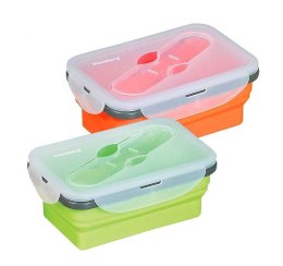 POJEMNIK LUNCHBOX SILIKONOWY 400ml 1-KOMOROWY KLAUSBERG KB-7021