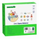 TOOKY TOY Kosmiczny Śpiący Księżyc Balansująca Układanka Drewniana Nawlekanka Montessori Kosmos