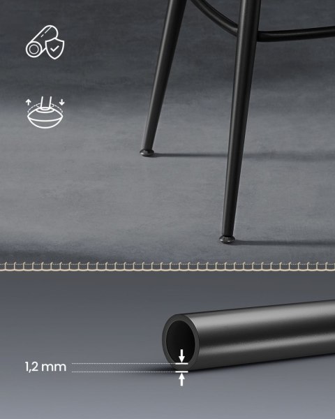 Zestaw 2 krzeseł obrotowych 91 cm EKHO