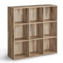 Podłogowy regał na książki 9 półek jasny brąz