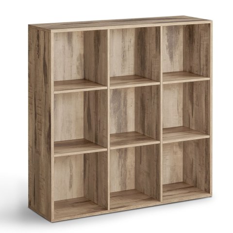 Podłogowy regał na książki 9 półek jasny brąz