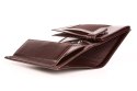 Skórzany portfel męski PPM4 BROWN