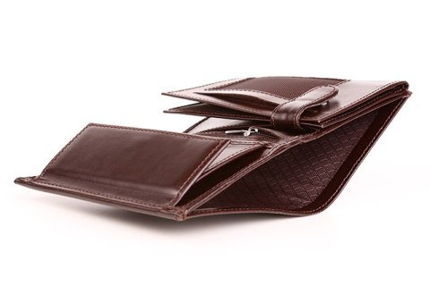 Skórzany portfel męski PPM4 BROWN